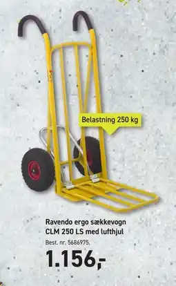 Johannes Fog Ravendo ergo sækkevogn CLM 250 LS med lufthjul, DKK 1156 tilbud
