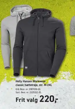 Johannes Fog Helly Hansen Workwear classic hættetrøje, str. M-2XL, DKK 220 tilbud