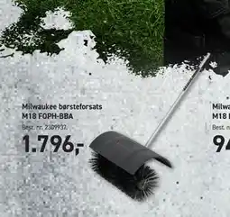 Johannes Fog Milwaukee børsteforsats M18 FOPH-BBA, DKK 1796 tilbud