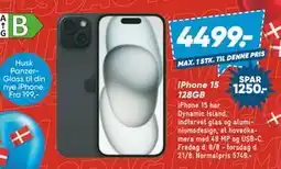 Bilka iPhone 15 128GB, DKK 4499 tilbud