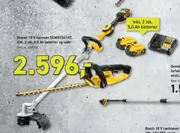 Johannes Fog Dewalt 18 V havesæt DCMST561HT, inkl. 2 stk. 5,0 Ah batterier og lader, DKK 2596 tilbud