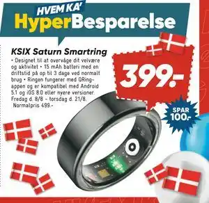 Bilka KSIX Saturn Smartring, DKK 399 tilbud