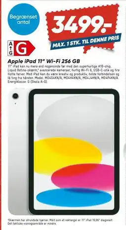 Bilka Apple iPad 11” Wi-Fi 256 GB, DKK 3499 tilbud