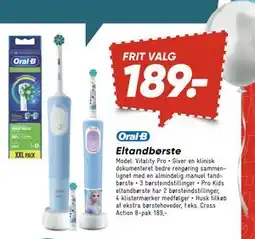 Bilka Eltandbørste, DKK 189 tilbud