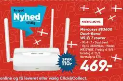 Bilka Mercusys BE3600 Dual-Band Wi-Fi 7 router, DKK 469 tilbud