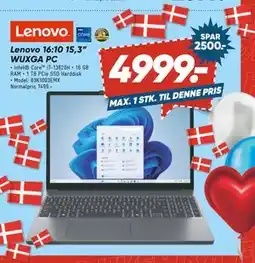 Bilka Lenovo 16:10 15,3” WUXGA PC, DKK 4999 tilbud