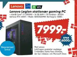 Bilka Lenovo Legion stationær gaming PC, DKK 7999 tilbud
