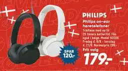 Bilka Philips on-ear høretelefoner, DKK 179 tilbud