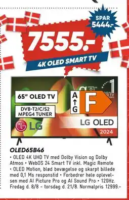 Bilka LG OLED65B46, DKK 7555 tilbud