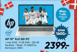Bilka HP 15” Full HD PC, DKK 2399 tilbud