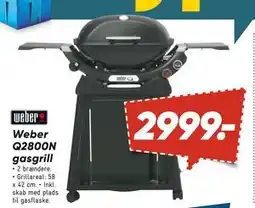 Bilka Weber Q2800N gasgrill, DKK 2999 tilbud