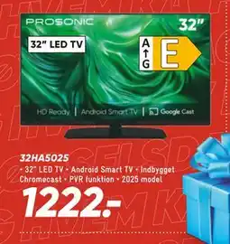 Bilka PROSONIC 32HA5025, DKK 1222 tilbud