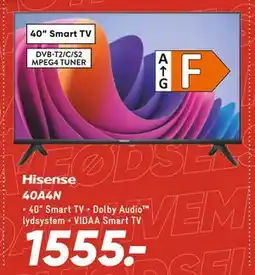 Bilka Hisense 40A4N, DKK 1555 tilbud