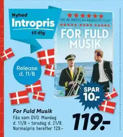 Bilka For Fuld Musik, DKK 119 tilbud