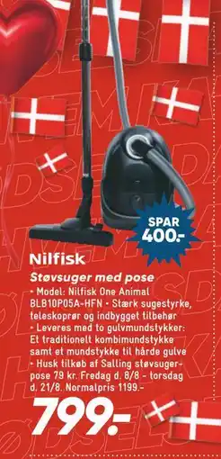 Bilka Støvsuger med pose, DKK 799 tilbud