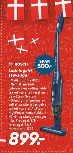 Bilka Ledningsfri støvsuger, DKK 899 tilbud