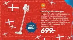 Bilka Ledningsfri støvsuger, DKK 699 tilbud