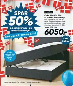 Bilka Nordisk Fjer B110 med opbevaring, DKK 6050 tilbud