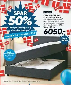Bilka SPAR 50% på opbevarings- og elevationssenge tilbud