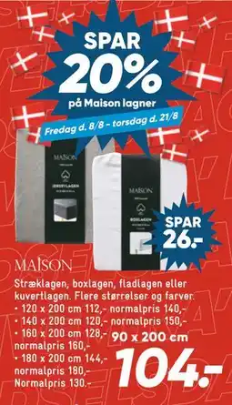 Bilka SPAR 20% på Maison lagner tilbud