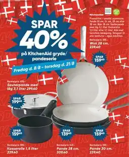 Bilka Spar 40% på KitchenAid gryde/ pandeserie tilbud