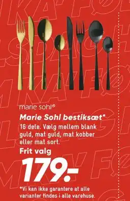 Bilka Marie Sohl bestiksæt, DKK 179 tilbud