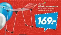 Bilka Vileda tørrestativ, DKK 169 tilbud