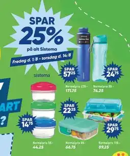 Bilka SPAR 25% på alt Sistema tilbud