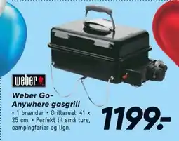 Bilka Weber GoAnywhere gasgrill, DKK 1199 tilbud