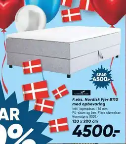 Bilka Nordisk Fjer B110 med opbevaring, DKK 4500 tilbud