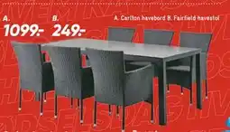 Bilka Carlton havebord, DKK 1099 tilbud