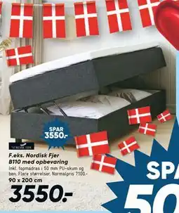 Bilka Nordisk Fjer B110 med opbevaring, DKK 3550 tilbud