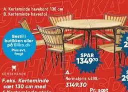 Bilka Kerteminde havebord 130 cm, DKK 3149.3 tilbud