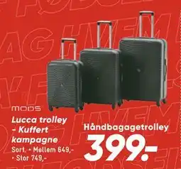 Bilka Lucca trolley - Kuffert kampagne tilbud