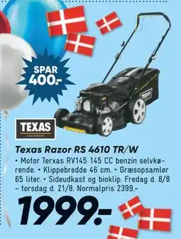 Bilka Texas Razor RS 4610 TR/W, DKK 1999 tilbud