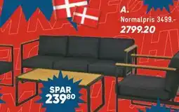 Bilka Ohio 3-pers. loungesofa, DKK 2799.2 tilbud