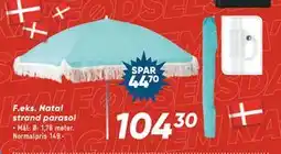 Bilka Natal strand parasol, DKK 104.3 tilbud