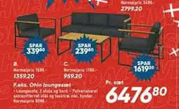Bilka Ohio loungesæt, DKK 6476.8 tilbud