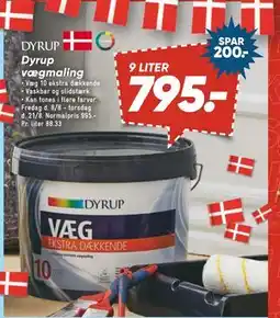 Bilka Dyrup vægmaling, DKK 795 tilbud
