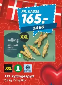 Bilka XXL kyllingespyd, DKK 165 tilbud