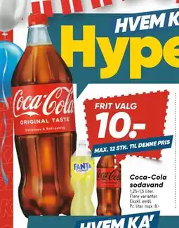 Bilka Coca-Cola sodavand, DKK 10 tilbud