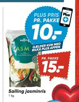 Bilka Salling jasminris, DKK 15, App-pris tilbud