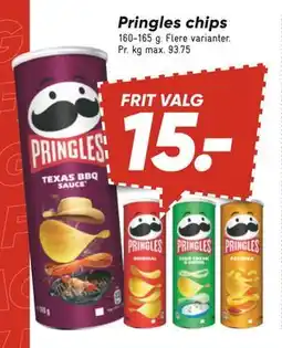 Bilka Pringles chips, DKK 15 tilbud