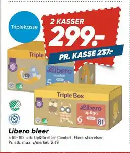 Bilka Libero bleer, DKK 299 tilbud