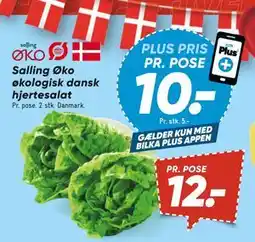 Bilka Salling Øko økologisk dansk hjertesalat, DKK 12, App-pris tilbud
