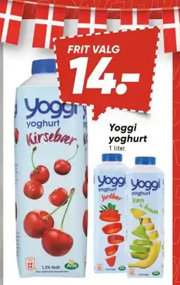 Bilka Yoggi yoghurt, DKK 14 tilbud