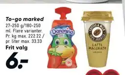 Bilka To-go marked, DKK 6 tilbud