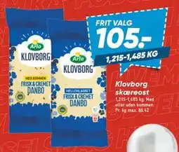 Bilka Klovborg skæreost, DKK 105 tilbud
