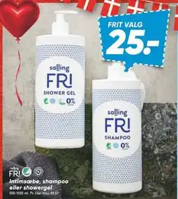 Bilka Intimsæbe, shampoo eller showergel, DKK 25 tilbud