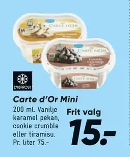 Bilka Carte d’Or Mini, DKK 15 tilbud